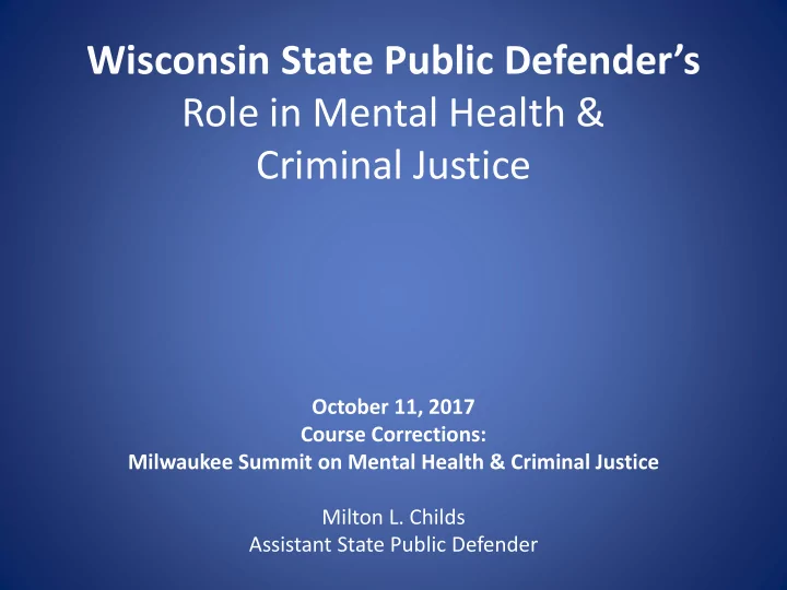 role in mental health