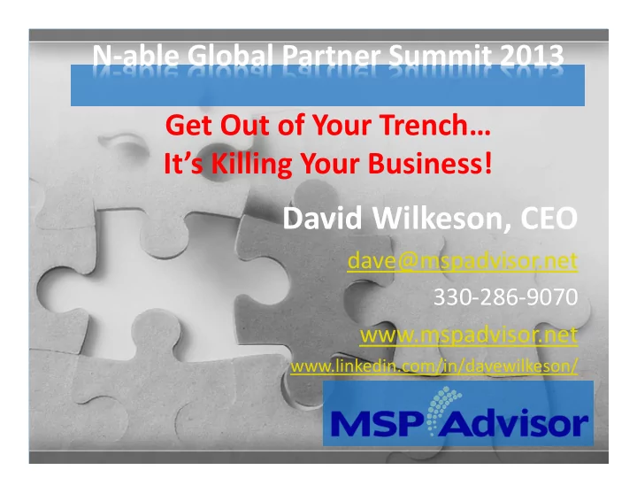 david wilkeson ceo