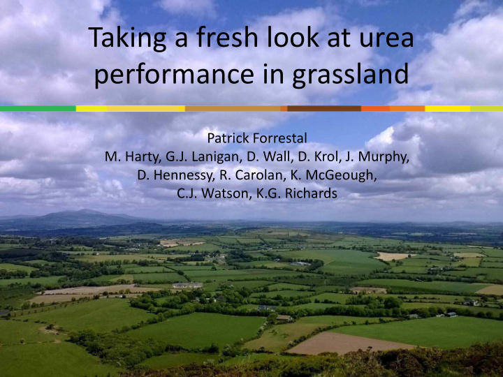 taking a fresh look at urea performance in grassland