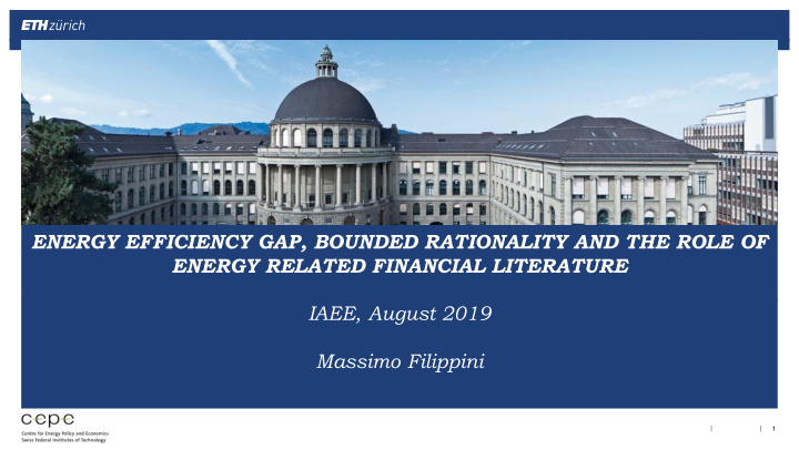 energy efficiency gap bounded rationality and the role of