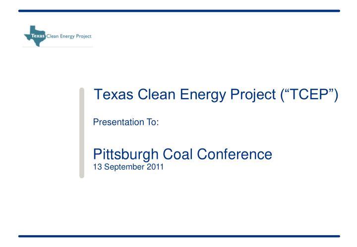 texas clean energy project tcep