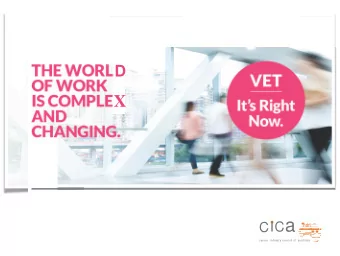 CICa  What do we know?  The purpose of career education is not to sort  young people into