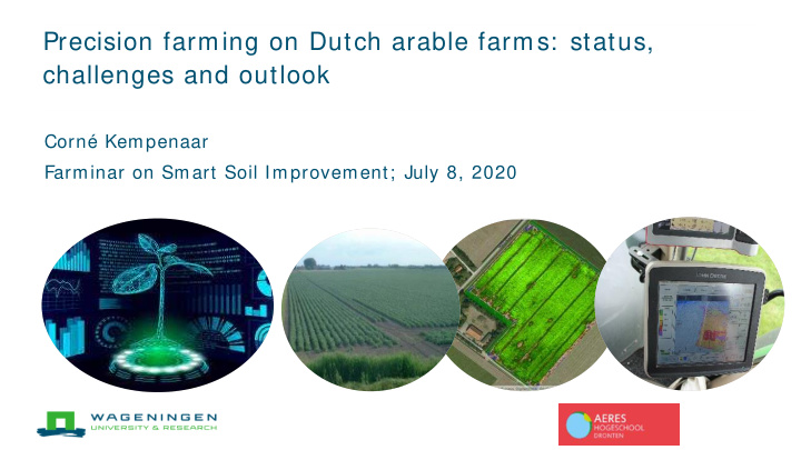 precision farming on dutch arable farms status challenges