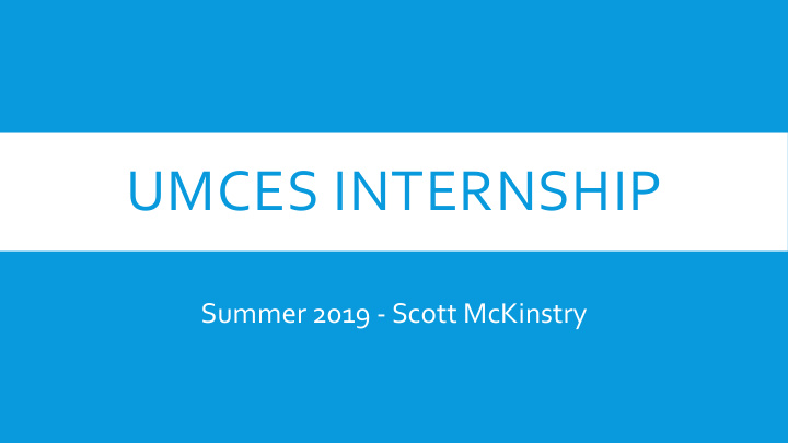 umces internship