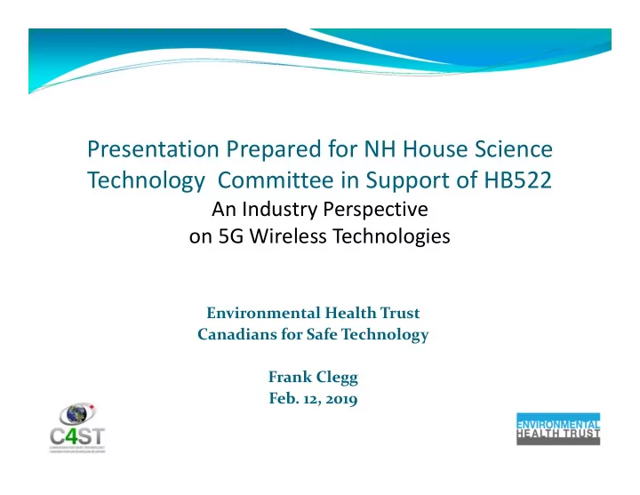 presentation prepared for nh house science technology