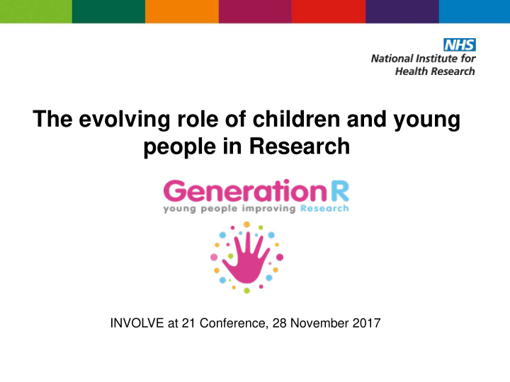 the evolving role of children and young people in research