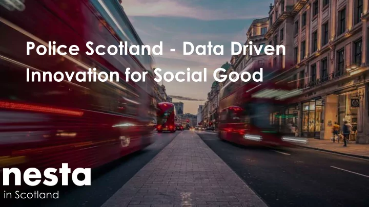 innovation for social good