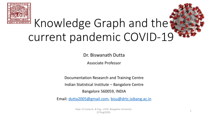 knowledge graph and the current pandemic covid 19
