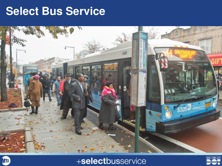 select bus service new york city context