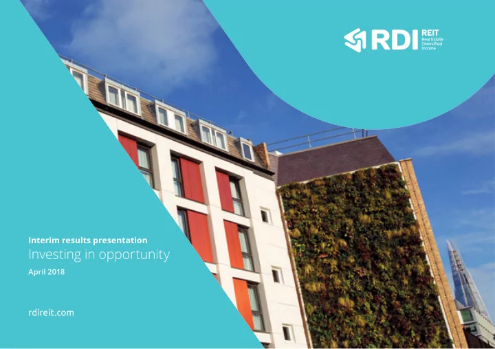 investing in opportunity