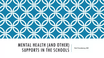 SUPPORTS IN THE SCHOOLS  INTRODUCTION  Faculty at Johns Hopkins Former 7 th grade public school