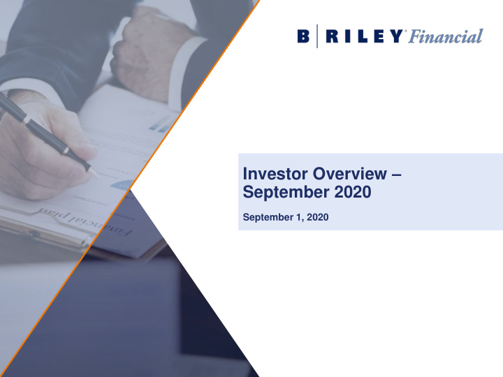 investor overview september 2020