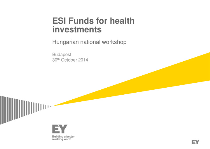esi funds for health