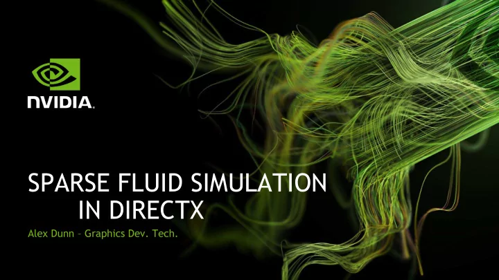 sparse fluid simulation