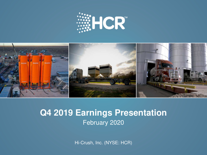 q4 2019 earnings presentation