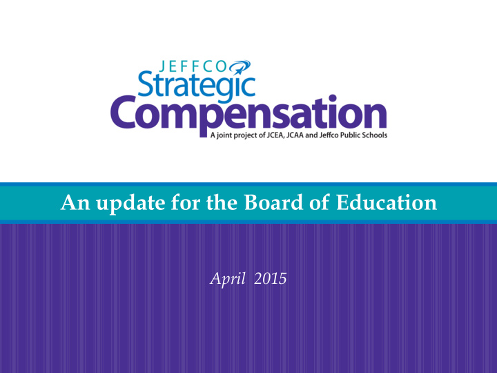 an update for the board of education