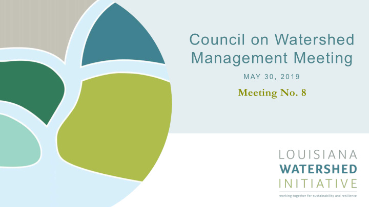 council on watershed management meeting