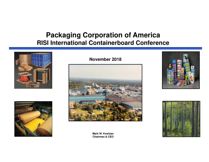 packaging corporation of america