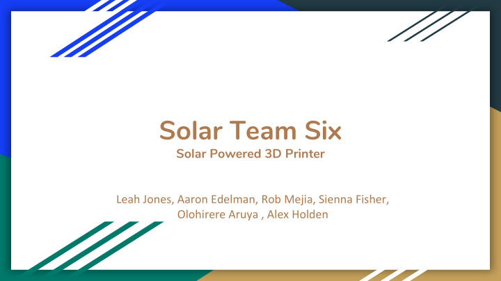 solar team six