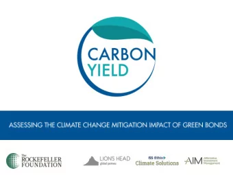 1  Investors interested in ESG and non-financial returns;  Demand for Green Bonds has boomed