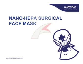 NANO-HEPA SURGICAL  FACE MASK