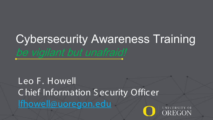 cybersecurity awareness training