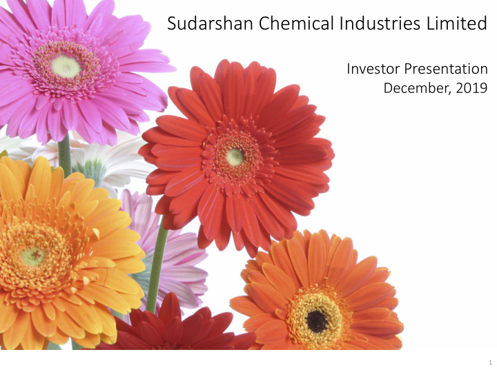 sudarshan chemical industries limited