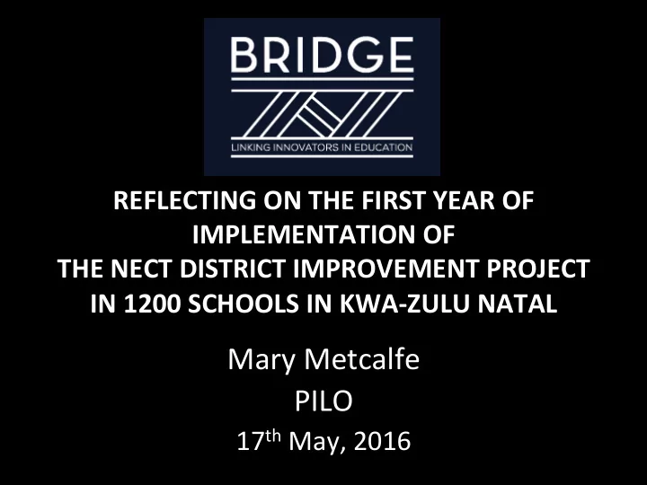 mary metcalfe pilo