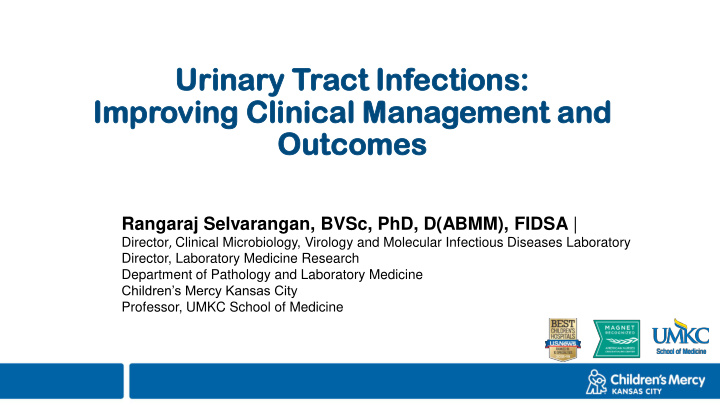 urinary inary tract ct infec ections tions