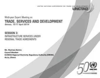 Ms. Ifeyinwa Ikeonu Council Member ECOWAS Regional Electricity Regulatory Authority (ERERA) Accra,