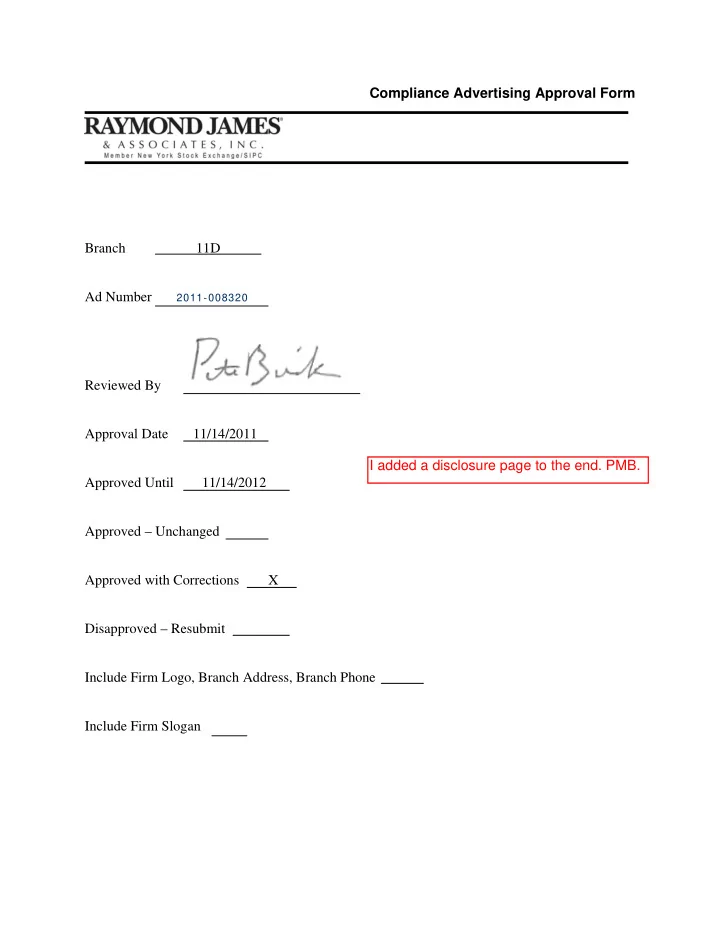 i added a disclosure page to the end pmb