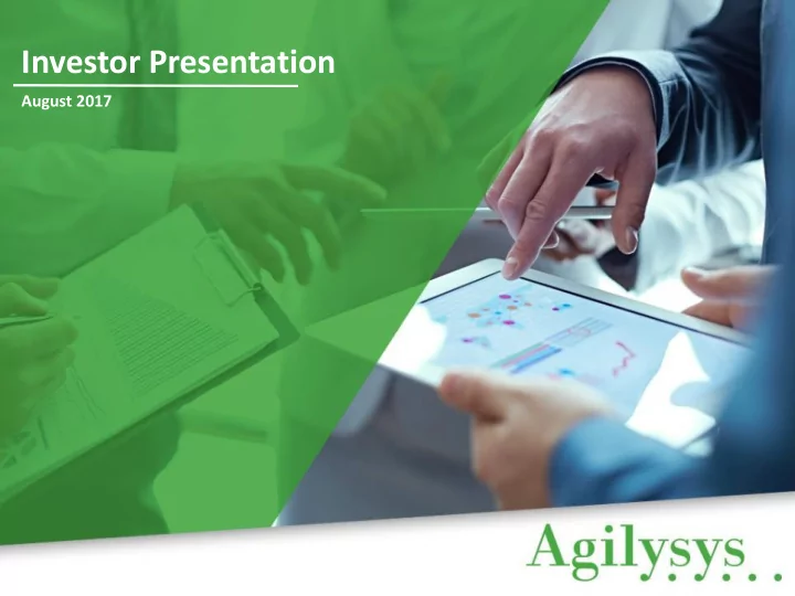 investor presentation