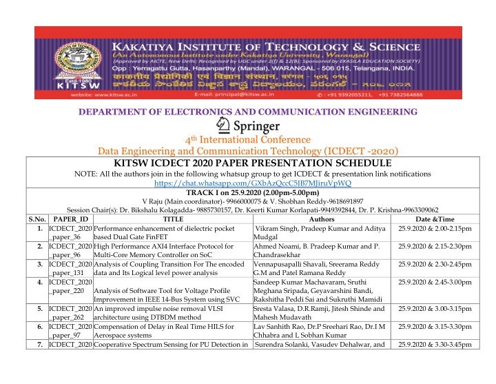 4 th international conference data engineering and
