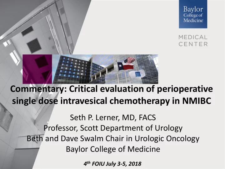 commentary critical evaluation of perioperative single