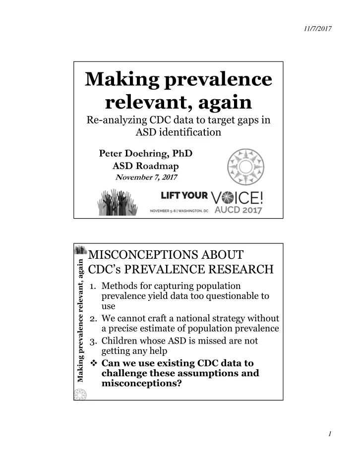making prevalence