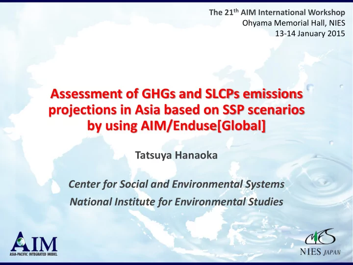 assessment of ghgs and slcps emissions projections in