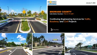 BR  BROWAR  WARD COUNTY  COUNTY  Solicitation Number: PNC2119168P1  Continuing Engineering Services