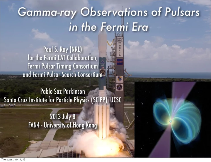 gamma ray observations of pulsars in the fermi era