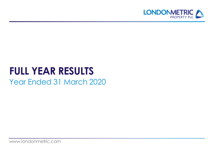 full year results