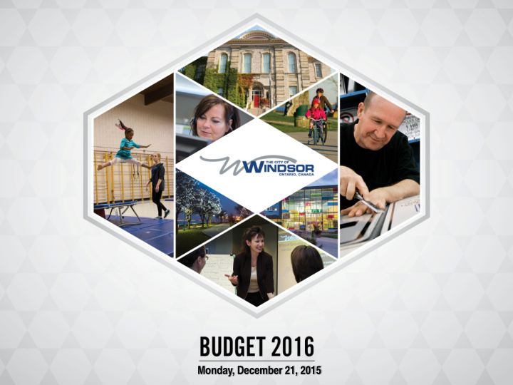 monday december 21 2015 2016 operating budget process