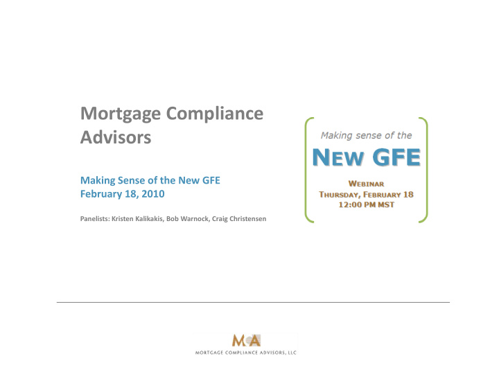mortgage compliance g g p advisors