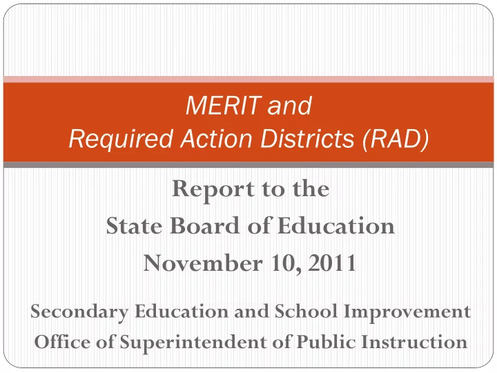 merit and