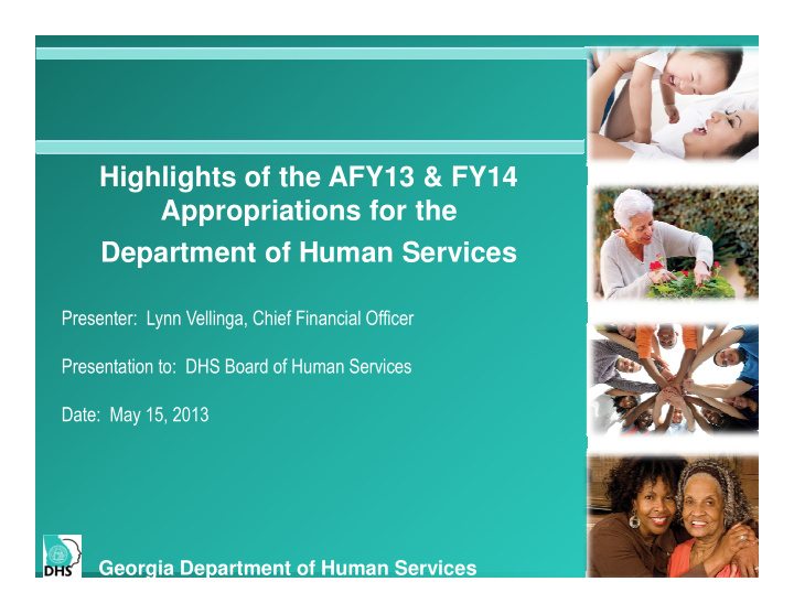 highlights of the afy13 fy14 appropriations for the