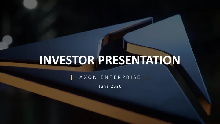 investor presentation