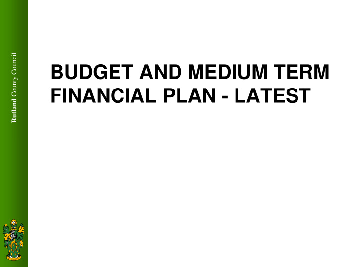 financial plan latest