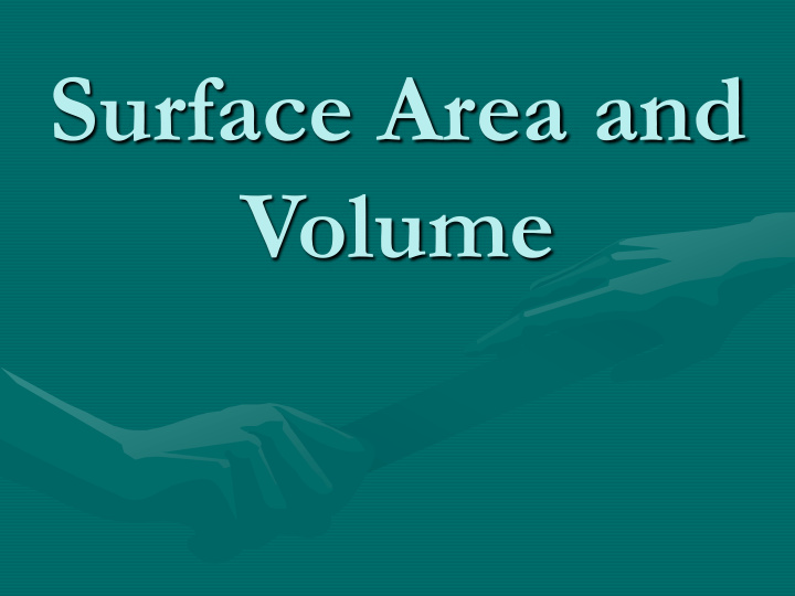 surface area and