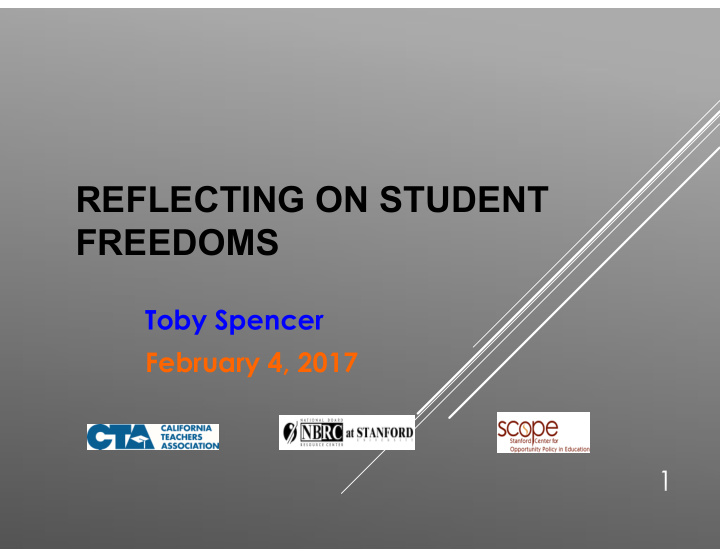 reflecting on student freedoms