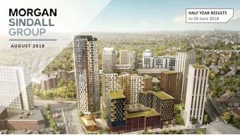 HALF YEAR RESULTS  to 30 June 2018  AUGUST 2018  Agenda  Introduction | John Morgan  HY 2018