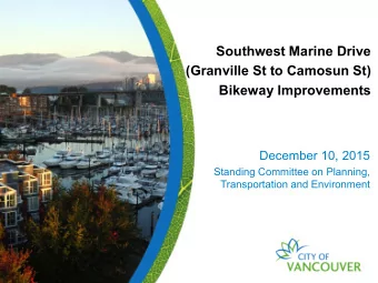 December 10, 2015  Standing Committee on Planning,  Transportation and Environment  AGENDA  1.