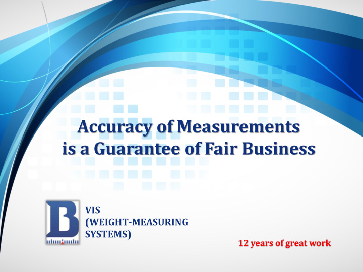 accuracy of measurements